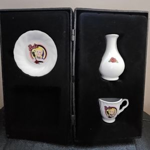 Chilton Collectible 3 Piece Barbie China Tea Set